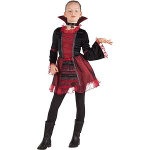 Boland - Kostuum Vampire empress (7-9 jr) - Kinderen - Vampier - Halloween verkleedkleding - Horror - Vampier