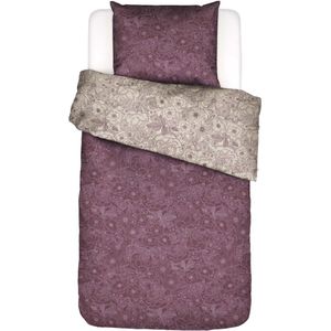 ESSENZA Camille Dekbedovertrek plum wine - Eenpersoons – 140x200/220 cm