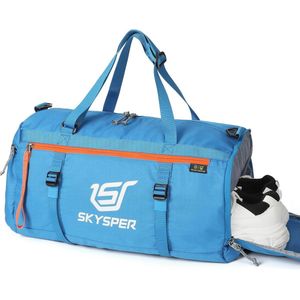 30 sporttas kleine reistas dames en heren weekendtas zwemtas duffle bag voor reizen gym training, Isport30-blauw