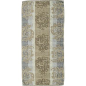 CAWÖ Noblesse Cashmere Jacquard Badhanddoek - Zand - 50x100