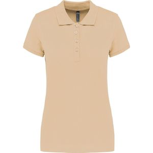 Kariban Piqué-damespolo korte mouwen K255 - Light Sand - L