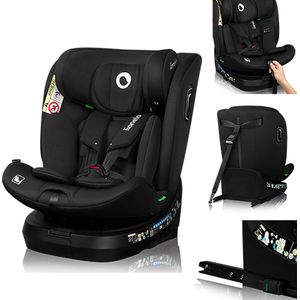 Lionelo Brave i-Size autostoel voor kinderen van 40-150 cm – ISOFIX installatie – 360° EasyTurn basis – i-Size R129 normen – Memory Foam hoofdsteun – 12-pos. hoofdsteun – 5-pos. rugleuning – Magnetische gordels – Versterkte basis voor veiligheid
