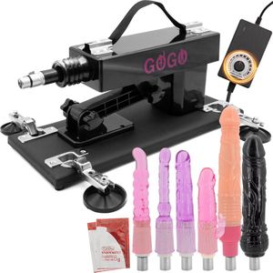 GoGo - Sex Machine Precious – Sexmachine – Seksmachine – Fuck machine - Neukmachine – Seksspeeltjes - Voor Vrouwen – Voor Mannen - Incl. 6x Dildo – Discreet Verzonden