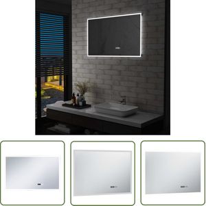 The Living Store LED Badkamerspiegel - 100 x 60 cm - IP44