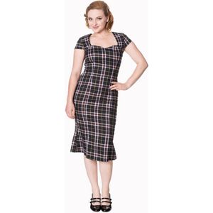 Dancing Days - POPPY Kokerjurk - 3XL - Zwart