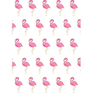 Pakket van 8: Wenskaart ""Flamingo