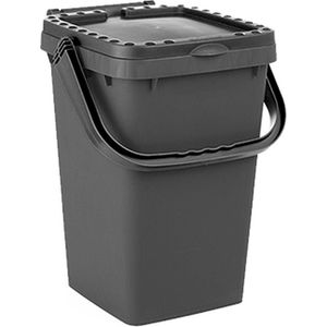 Ecoplus 25 liter afvalemmer grijs - afvalscheidingsbak - sorteerbak - afvalbak