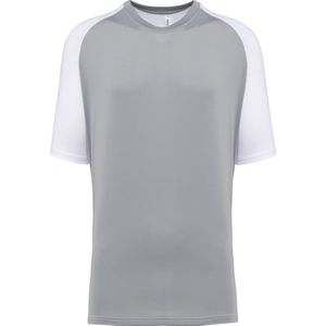 Tweekleurig padel T-shirt heren met korte mouwen 'Proact' White/Fine Grey - XXL
