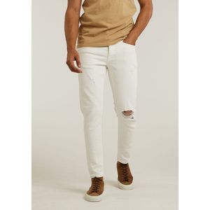 Chasin' Jeans Relaxte fit jeans Ash Calcium Wit Maat W33L34