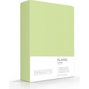 Hoogwaardige Flanel Laken Groen | 150x250 |Eenpersoons | Warm En Zacht