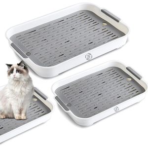 Equivera Konijnentoilet Rechthoek - Konijnentoilet - Dieren Wc - Dierentoilet - Huisdiertoilet - Konijnen Wc - Knaagdiertoilet - Urinepan - Konijn