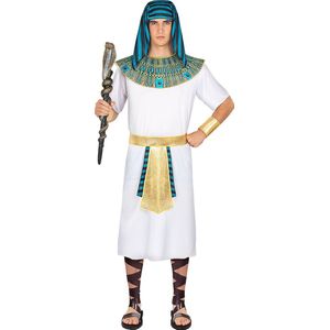 Funidelia | Farao kostuum voor mannen  Egypte, Farao, Cultures, Landen - Kostuum voor Volwassenen Accessoire verkleedkleding en rekwisieten voor Halloween, carnaval & feesten - Maat S - M - Wit