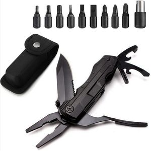 *** Multitool Zakmes - 14-in-1 met o.a. blikopener, flesopener, zakmes, schroevendraaier en 9 verwisselbare schroeven. Inclusief handig draagetui voor outdoor avonturen zoals camping Survival en wandelen - van Heble® ***