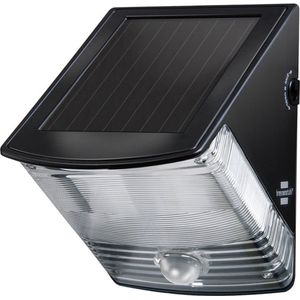 Brennenstuhl LED-zonnelamp met bewegingssensor / buitenverlichting met geÃ¯ntegreerd zonnepaneel en infrarood bewegingssensor, zwart