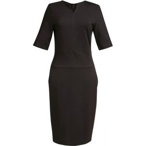 Jurk Dames 46 EU (18 UK) Brook Taverner Black 67% Viscose, 29% Polyamide, 4% Elasthan