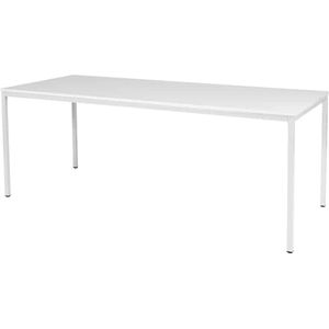 Bureautafel - Domino Basic 200x80 Eiken - zwart frame