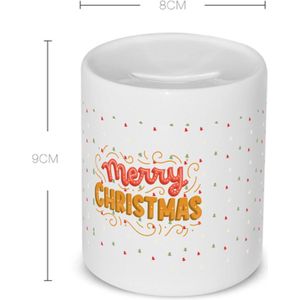 Akyol - kerst merry christmas Spaarpot - Kerstmis - kerst beker - winter mok - kerst mokken - christmas mug - kerst cadeau - spaarpot - 350 ML inhoud