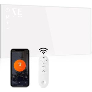 450W infrarood wandverwarming met thermostaat en afstandsbediening - energiebesparend en WiFi-functie