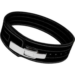 10MM Weight Power Lifting Leather Lever Pro Belt Gym Training Black - XS