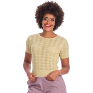 Dancing Days - BOW KNIT Top - S - Groen