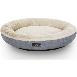 hondenmand, antislip, traagschuim, donut, rond, Ø 65 cm, grijs, ook voor katten