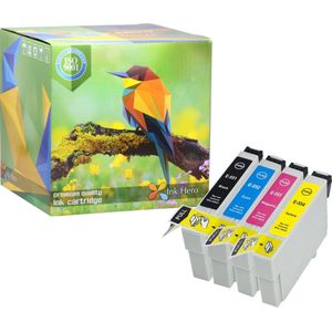 Ink Hero - 4 Pack - Inktcartridge / Alternatief voor de Epson Stylus Photo R240 Stylus Photo R245 Stylus Photo RX420 Stylus Photo RX425 Stylus Photo RX520