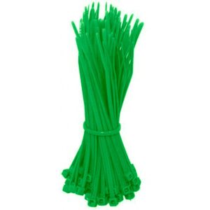 Kabelbinders140mm groen - 100 stuks
