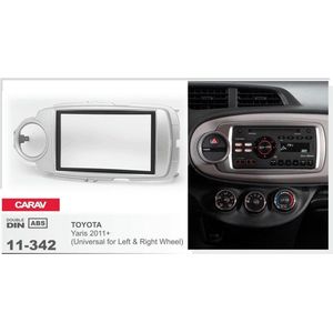 2-DIN TOYOTA Yaris 2011+ (Universal for Left and Right Wheel) inbouwpaneel Audiovolt 11-342