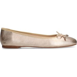 Manfield - Dames - Gouden leren ballerina's - Maat 40