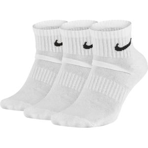 Nike Everyday Cushion Ankle Sokken Sokken (regular) - Maat 38-42 - Unisex - wit/zwart