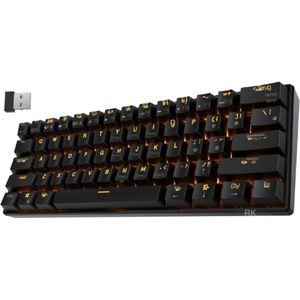 Kludge Rk61 Draadloos Mechanisch Gaming Toetsenbord - Bluetooth 3 0 - 60 Procent Layout - Meerdere Apparaten - Rgb Verlicht - Us Qwerty Indeling - Voor Ios Android Windows Mac
