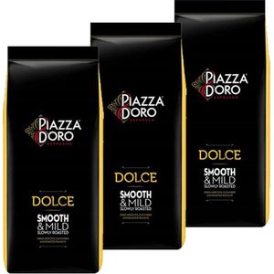 Piazza D'Oro Dolce - koffiebonen - 3 x 1 kg