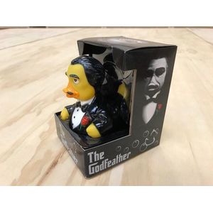 CELEBRIDUCKS 'THE GODFEATHER'  I MAKE YOU AN OFFER YOU CANT REFUSE….  Badeendje 11 cm Bekendste badeendjes merk uit USA