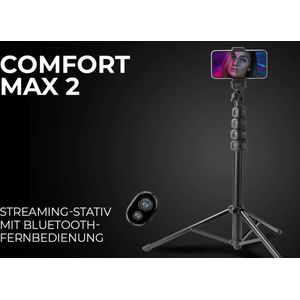 Rollei Comfort Max 2 - Streaming Tripod incl. Bluetooth remote