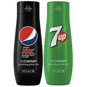 SodaStream - Pepsi max & 7up Siroop - Voordeelpack - 2 stuks