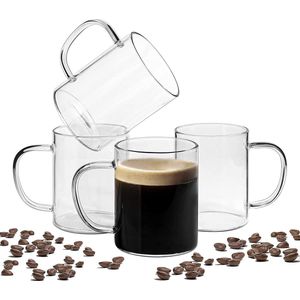 Theeglazen - thee glazen - set van theeglazen - premium kwaliteit - luxe glazen koffie thee