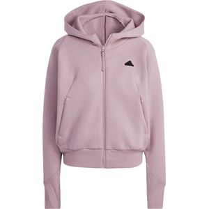 Adidas z.n.e. Full-zip hoodie in de kleur paars.