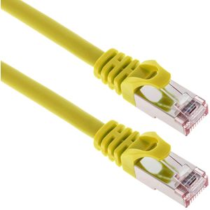 BeMatik - Ethernet netwerkkabel LAN FTP RJ45 Cat.6a geel 3m