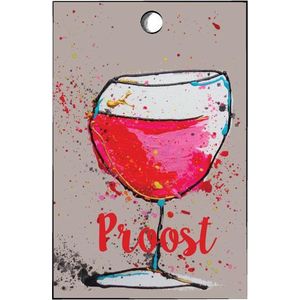 Cadeaukaartjes feest - wijntje - proost - set van 15 minikaartjes