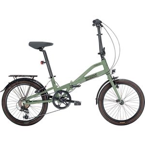 Vouwfietsen Metro 20 inch shimano 6sp revoshift Kaki Green