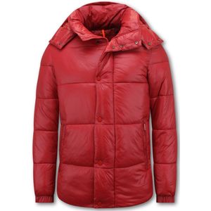 Puffer Jacket - Heren Winterjassen Volwassen - 8055 - Rood