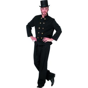 Wilbers & Wilbers - Schoorsteenveger Kostuum - Dickens Schoorsteenveger - Man - Zwart - Maat 50 - Carnavalskleding - Verkleedkleding