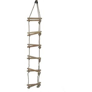 Touwladder PP touw 3 zijden met 5 sporten 2,3m