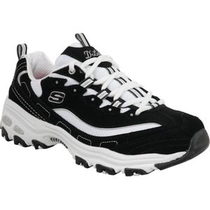 Skechers D Lites Biggest Fan 11930-BKW, Vrouwen, Zwart, Sneakers, maat: 35,5