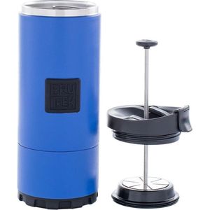 Planetary Design - Serie BruTrek OVRLNDR - French press - Koffie - Camping - Outdoor - Hiking - Cafetière - Matte blauw - Afneembare onderkant voor makkelijke reiniging - 710ml
