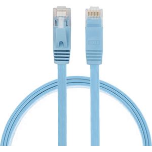 By Qubix internetkabel - 0.5 meter - cat 6 - Ultra dunne Flat Ethernet kabel - Netwerkkabel (1000Mbps) - Blauw - UTP kabel - RJ45 - UTP kabel