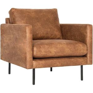 Fauteuil - Violet - leer Colorado cognac 03