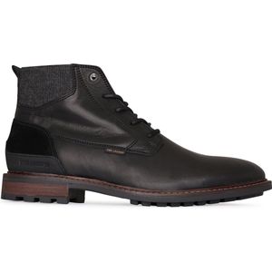 PME Legend - Heren Veterschoenen Huffster Zwart - Zwart - Maat 40