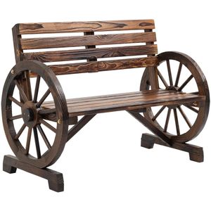 Houten Tuinbank – Buitenbank – Tuinmeubel – Verandabank – Grenenhout – Waterbestendig – Stevig 240 Kg