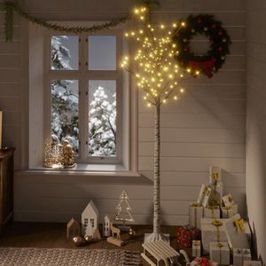 The Living Store Kunstkerstboom - Verlichte wilgenboom - 180 cm - LEDs - Wit